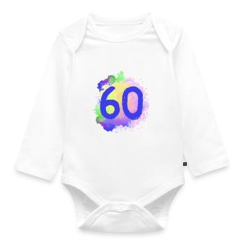 60 Nombre d’objets blob - Body Bébé bio manches longues - blanc - Devant