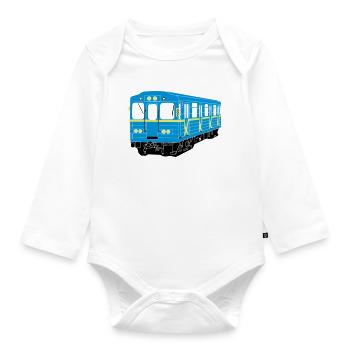 Kiewer U-Bahn - Baby Bio-Langarm-Body - Weiß - Vorne