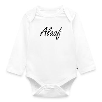 Alaaf - Baby Bio-Langarm-Body - Weiß - Vorne