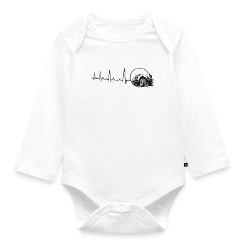 Heartbeat Kraz GDR Truck - Organic Longsleeve Baby Bodysuit - white - Front