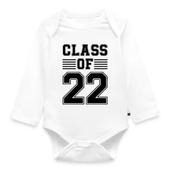 Class of 22 - Organic Longsleeve Baby Bodysuit - white - Front