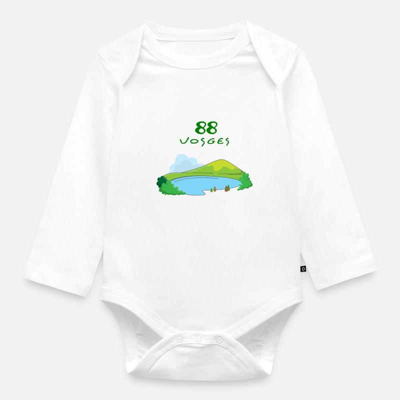 Vosges - Body Bébé bio manches longues - blanc