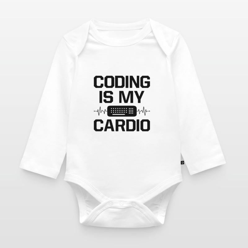 Coding Is My Cardio Programming Coder Computer Gee Baby Bio-Langarm-Body