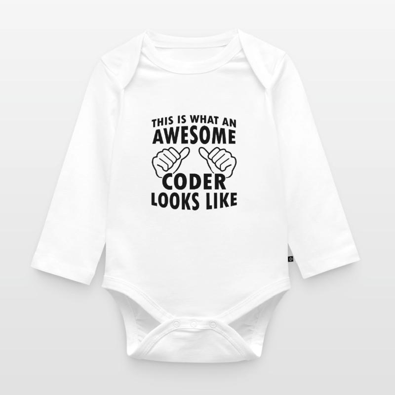 This Is What An Awesome Coder Looks Like Programmi Baby Bio-Langarm-Body