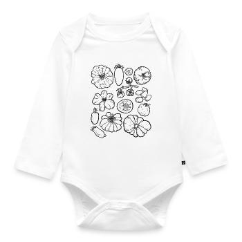Tomatoes - Organic Longsleeve Baby Bodysuit - white - Front