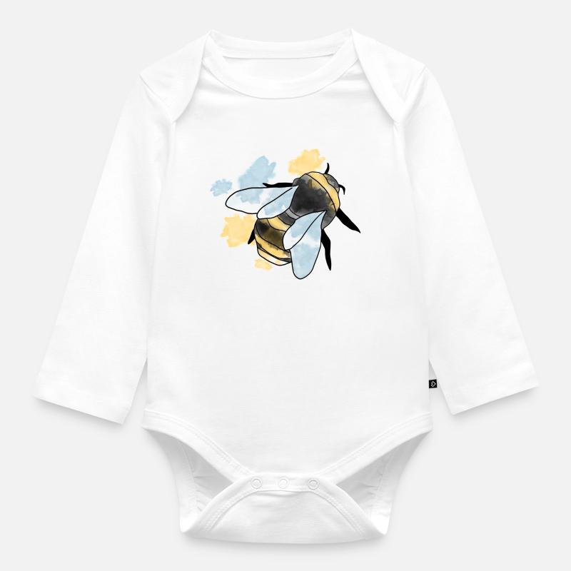 Hummel - Baby Bio-Langarm-Body - Weiß