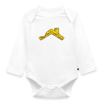 Cheese Roof - Organic Longsleeve Baby Bodysuit - white - Front
