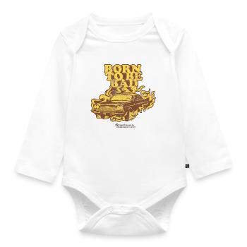 Born to be Bad - Organic Longsleeve Baby Bodysuit - white - Front