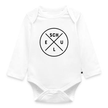 Schule - Baby Bio-Langarm-Body - Weiß - Vorne