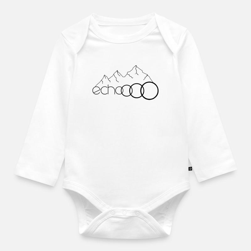 echoooo - Baby Bio-Langarm-Body - Weiß