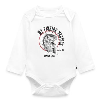 Carp - My Fishing Tactics - Organic Longsleeve Baby Bodysuit - white - Front