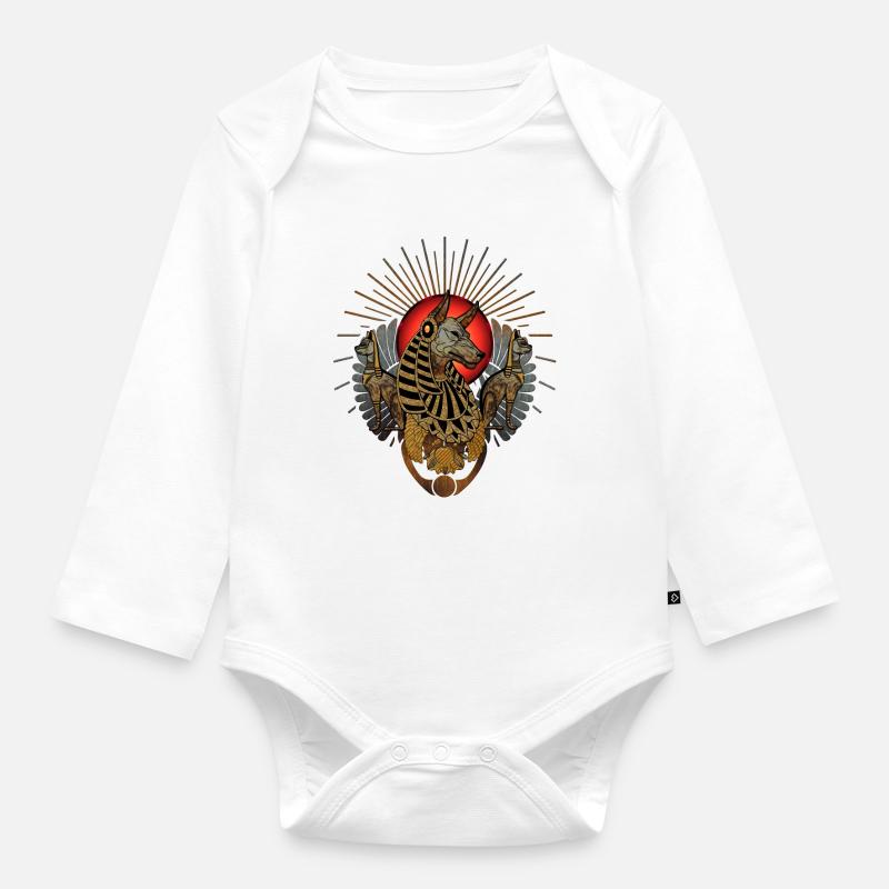 Die dunklen Anubis - Baby Bio-Langarm-Body - Weiß