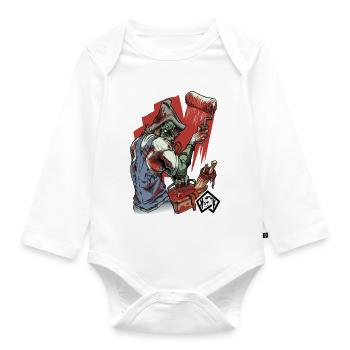 Painters, varnishers, artists, craftsmen - Organic Longsleeve Baby Bodysuit - white - Front