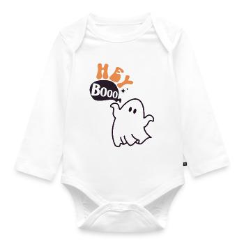 Hey booo - Baby Bio-Langarm-Body - Weiß - Vorne