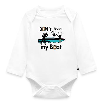 Fass mein Boot nicht an - Baby Bio-Langarm-Body - Weiß - Vorne