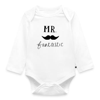 Sr. fantástico - Body orgánico de manga larga para bebé - blanco - delante