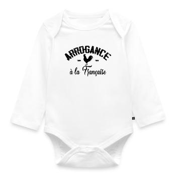 Arrogance à la Française - Body Bébé bio manches longues - blanc - Devant