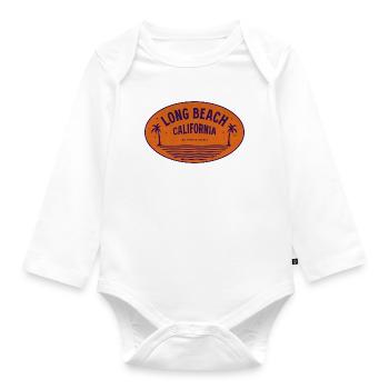 Vintage Long Beach California - Organic Longsleeve Baby Bodysuit - white - Front
