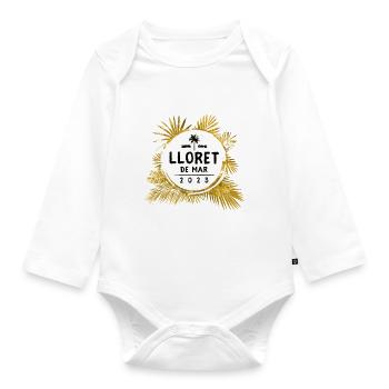 lloret de mar 2023 colorful - Organic Longsleeve Baby Bodysuit - white - Front