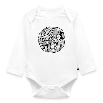 Mundo - Body orgánico de manga larga para bebé - blanco - delante