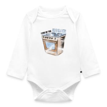 Stove - - Kitchen | King of the kitchen - Organic Longsleeve Baby Bodysuit - white - Front