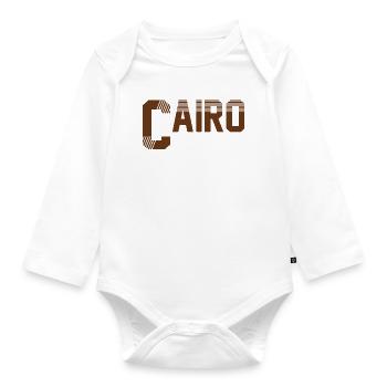 Cairo - Organic Longsleeve Baby Bodysuit - white - Front