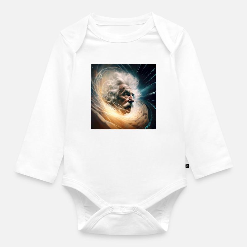 Albert MC2 - Baby Bio-Langarm-Body - Weiß