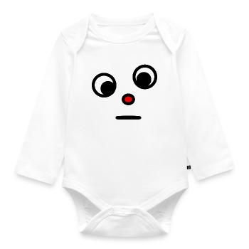HUMOR. QUOTATION. MESSAGE. RETIREMENT. ANNIVERSARY. - Organic Longsleeve Baby Bodysuit - white - Front