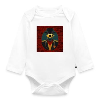 Conspiracy 02 - Organic Longsleeve Baby Bodysuit - white - Front