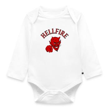 Devil, Satan, Devil, Hellfire - Organic Longsleeve Baby Bodysuit - white - Front