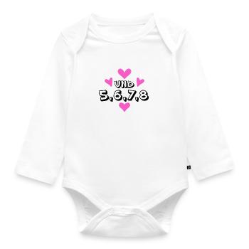 Tanzen Tanz Tanzkurs Rhythmus - Baby Bio-Langarm-Body - Weiß - Vorne