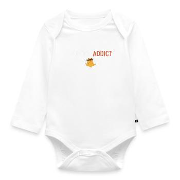 Karaté addict - Body Bébé bio manches longues - blanc - Devant