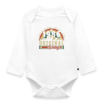 1986 Anniversaire né en 1986 Retro Vintage - Body Bébé bio manches longues - blanc - Devant