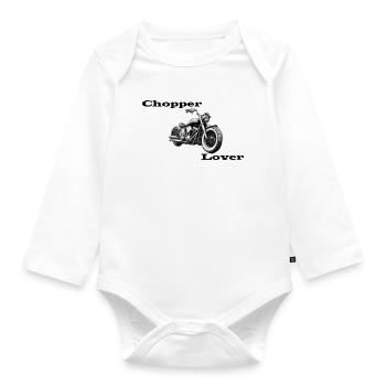 Chopper Lover - Baby Bio-Langarm-Body - Weiß - Vorne