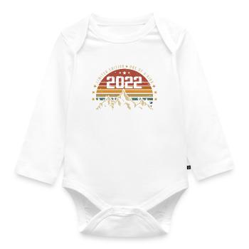 Né en 2022 - Vintage Cadeau D'anniversaire 2022 - Body Bébé bio manches longues - blanc - Devant