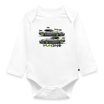 Mein Ding ist Tuning - Baby Bio-Langarm-Body - Weiß - Vorne