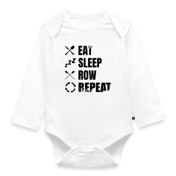 Rowing Procedure - Organic Longsleeve Baby Bodysuit - white - Front