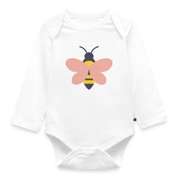 Bumblebee - Organic Longsleeve Baby Bodysuit - white - Front