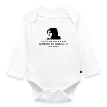 Dutschke Parties - Organic Longsleeve Baby Bodysuit - white - Front