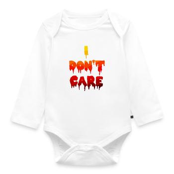 Je ne me soucie pas de la déclaration - Body Bébé bio manches longues - blanc - Devant