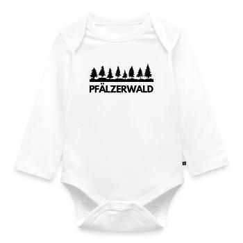 Pfälzerwald Arena - Baby Bio-Langarm-Body - Weiß - Vorne