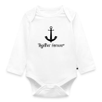 Together Forever - Organic Longsleeve Baby Bodysuit - white - Front