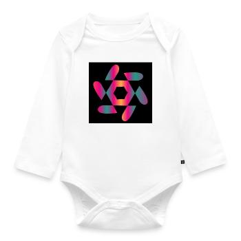 ART. DESIGN. GEEK. VINTAGE. GRAPHIC. MANGA - Organic Longsleeve Baby Bodysuit - white - Front