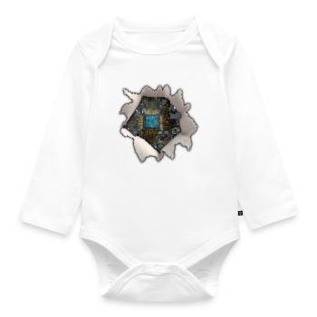 Mon fonctionnement interne - Body Bébé bio manches longues - blanc - Devant