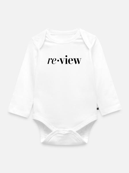 review - Organic Longsleeve Baby Bodysuit - white