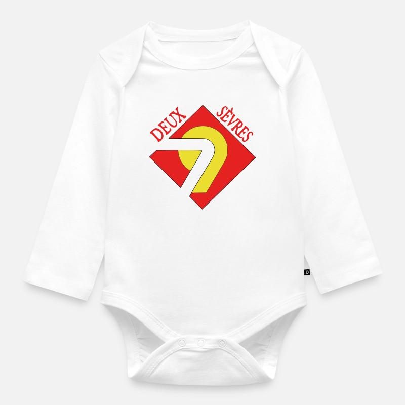 Deux-Sèvres - Body Bébé bio manches longues - blanc