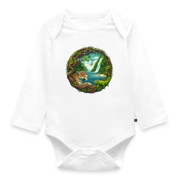 Inselparadies - Baby Bio-Langarm-Body - Weiß - Vorne