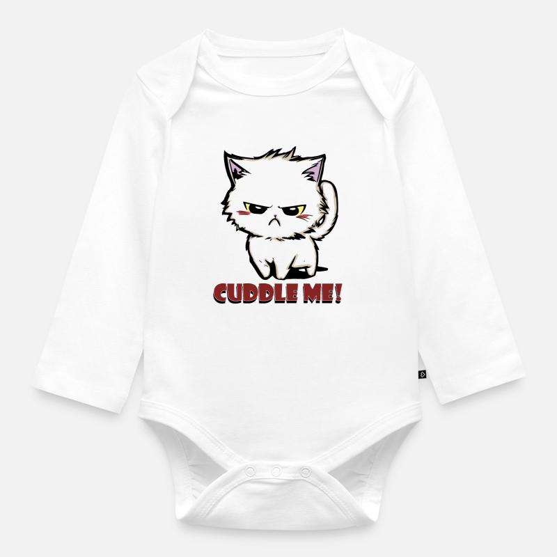 cuddle me2 - Baby Bio-Langarm-Body - Weiß