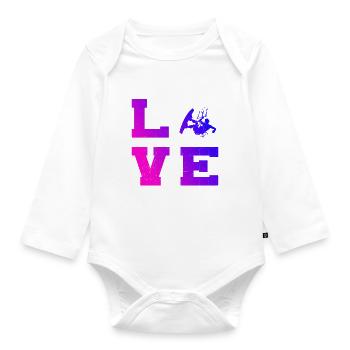 Kitesurfer Kitesurfing Kitesurfing Kitesurfing Men - Organic Longsleeve Baby Bodysuit - white - Front