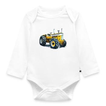Minneapolis Tracteur G1000 - Body Bébé bio manches longues - blanc - Devant